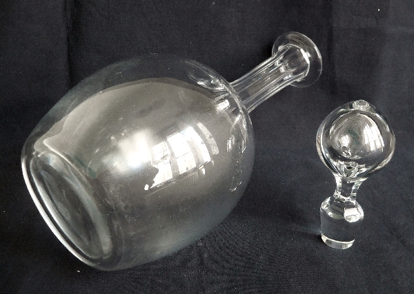 Baccarat crystal wine decanter - signed