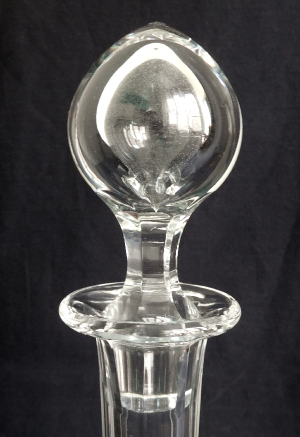 Baccarat crystal wine decanter - signed