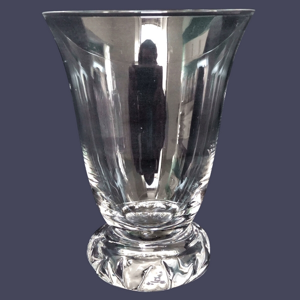 Daum crystal water glass, Kim pattern - 10.3cm - signed