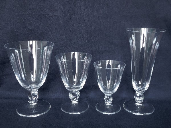 Verre à vin blanc en cristal de Daum, modèle Orval - 9,4cm - signé