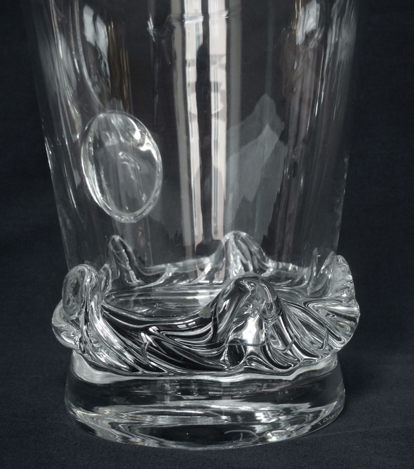 Pichet / broc / carafe à eau en cristal de Daum, modèle Sorcy - signée