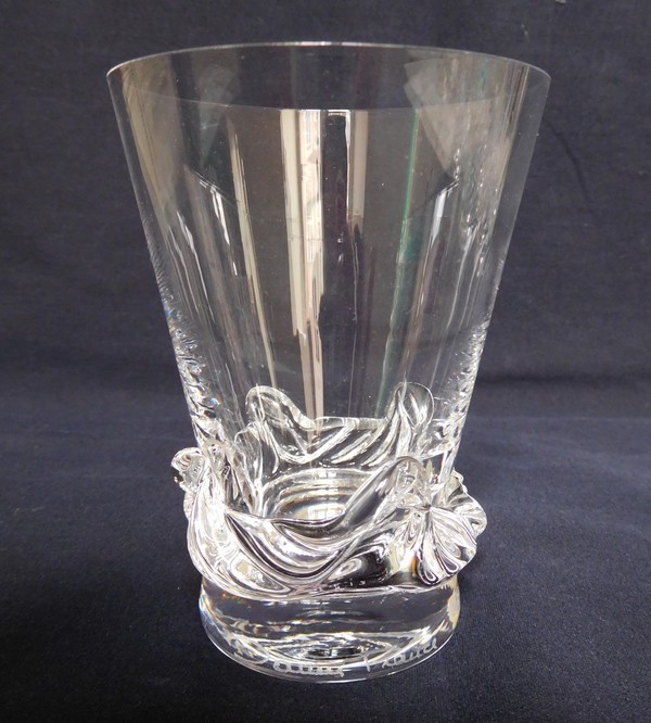 Verre à vin en cristal de Daum, modèle Sorcy - 8,6cm - signé