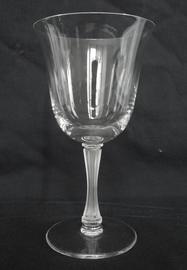 Lalique crystal water glass, Barsac pattern - 15.5cm - signed