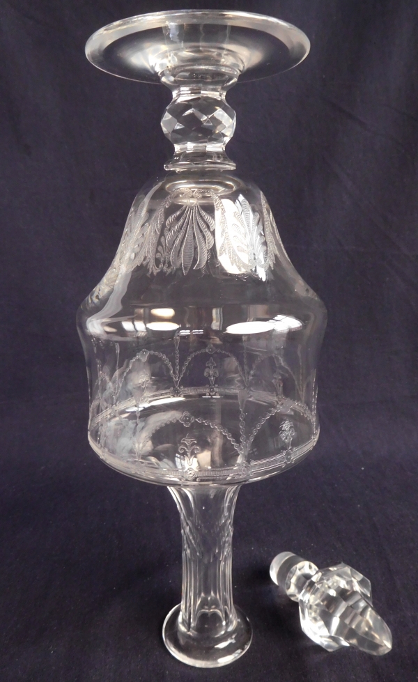 Carafe à vin en cristal de St Louis, modèle Anvers - 34,5cm