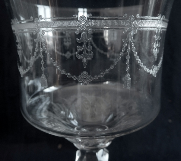 St Louis crystal port glass / white wine glass, Anvers pattern - 13.5cm