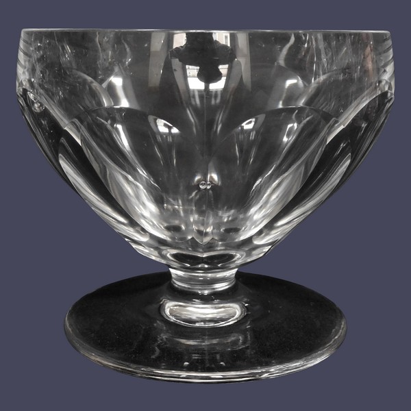 St Louis crystal champagne glass, Bearn pattern