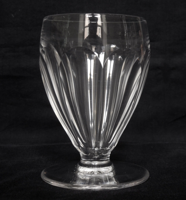St Louis crystal water glass, Bearn pattern - 11.4cm