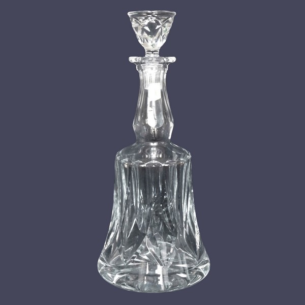 St Louis crystal wine decanter, Camargue pattern - signed