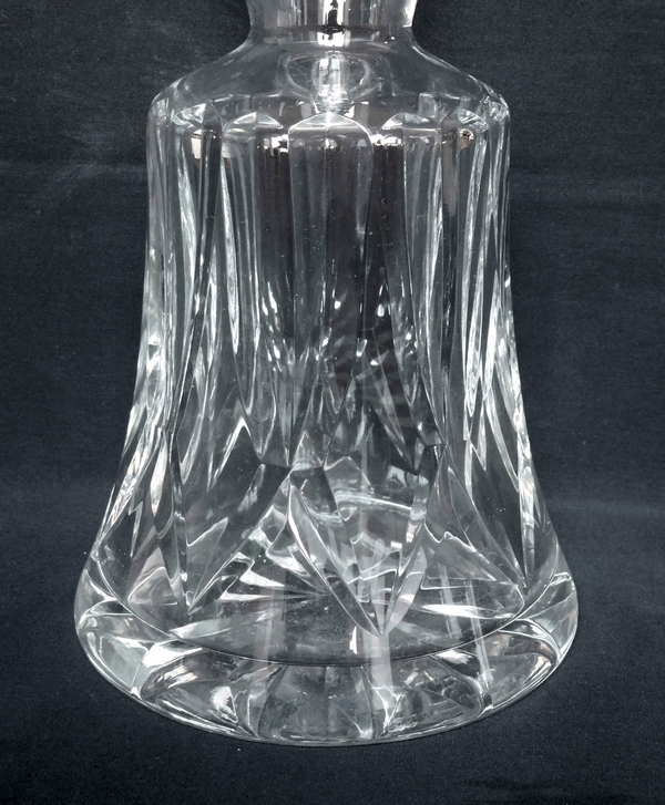 St Louis crystal wine decanter, Camargue pattern - signed