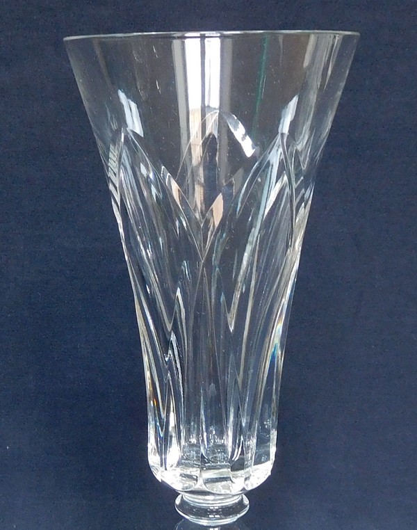 St Louis crystal champagne glass, Camargue pattern - signed