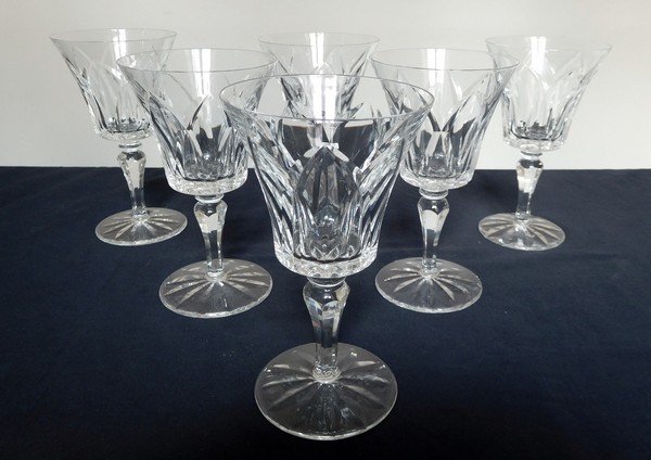 2 cm verre a vin ou eau en cristal de saint louis modèle Camargue signé H 15 