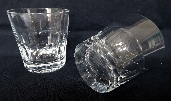 St Louis crystal whisky / brandy glass, Caton pattern - signed