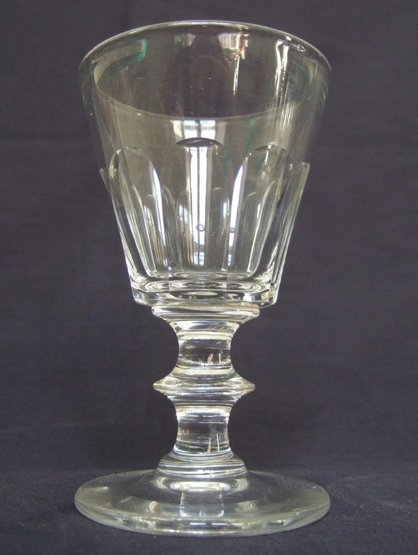 Verre à porto ancien en cristal de Baccarat / St Louis, modèle Caton, 10,2cm (XIXe siècle)