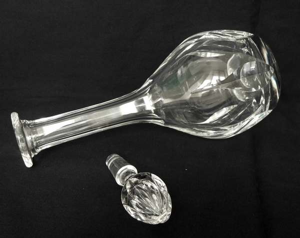 Carafe à liqueur en cristal de St Louis, modèle Cerdagne, 26cm - signée