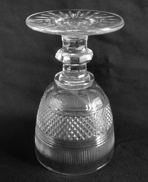 St Louis crystal water glass, close to Trianon pattern - 19th century