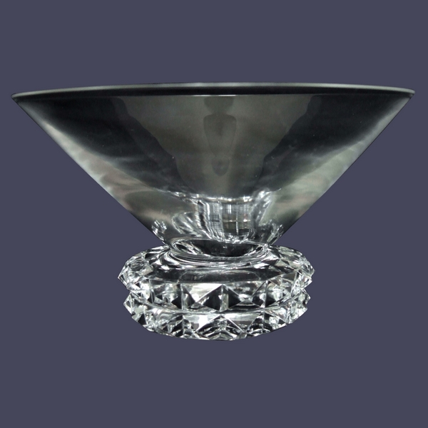 Coupe à champagne en cristal de St Louis, modèle Diamant