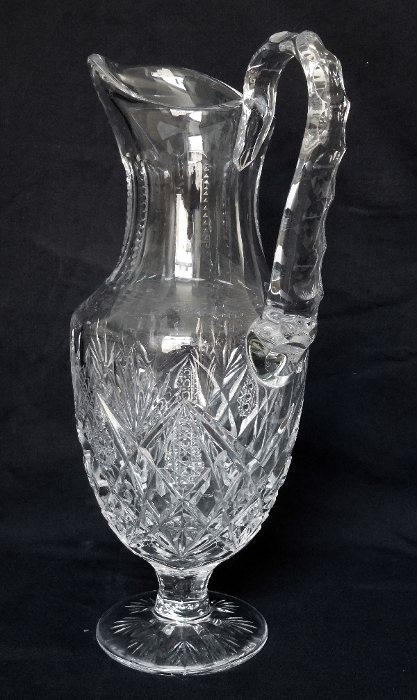 Broc / pichet à eau en cristal de Saint Louis, modèle Florence