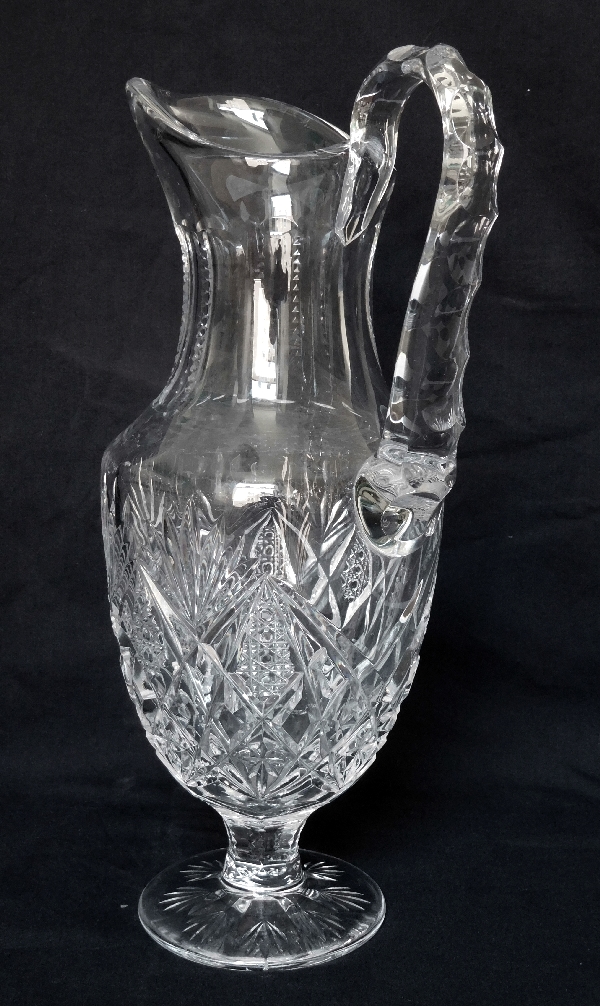 St. Louis crystal water pitcher, Florence pattern