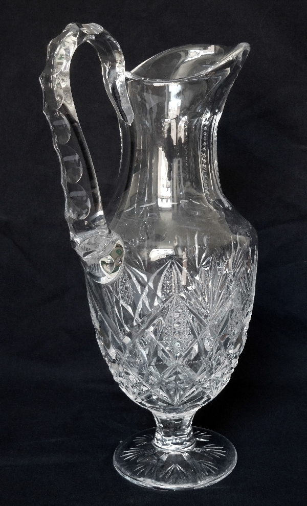 St. Louis crystal water pitcher, Florence pattern