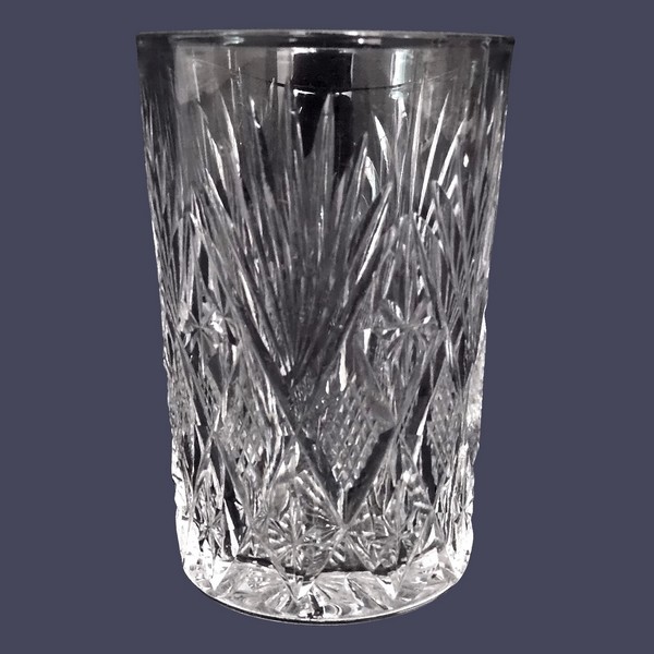 St Louis crystal wine or port glass, Gavarni pattern - 8cm