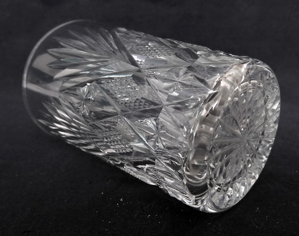 Gobelet / verre à vin ou porto en cristal taillé de St Louis, modèle Gavarni - 8cm