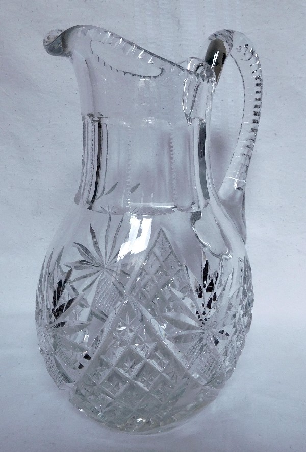 St Louis crystal pitcher, Gavarni pattern