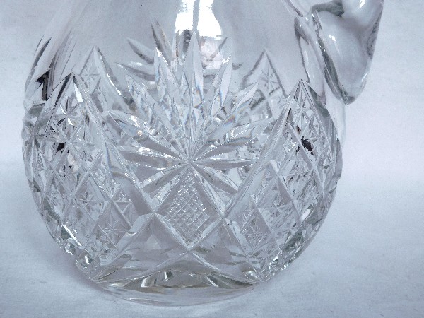 Pichet en cristal taillé de St Louis, modèle Gavarni