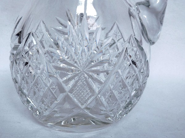 St Louis crystal pitcher, Gavarni pattern