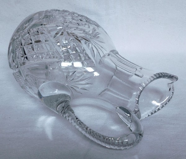 St Louis crystal pitcher, Gavarni pattern