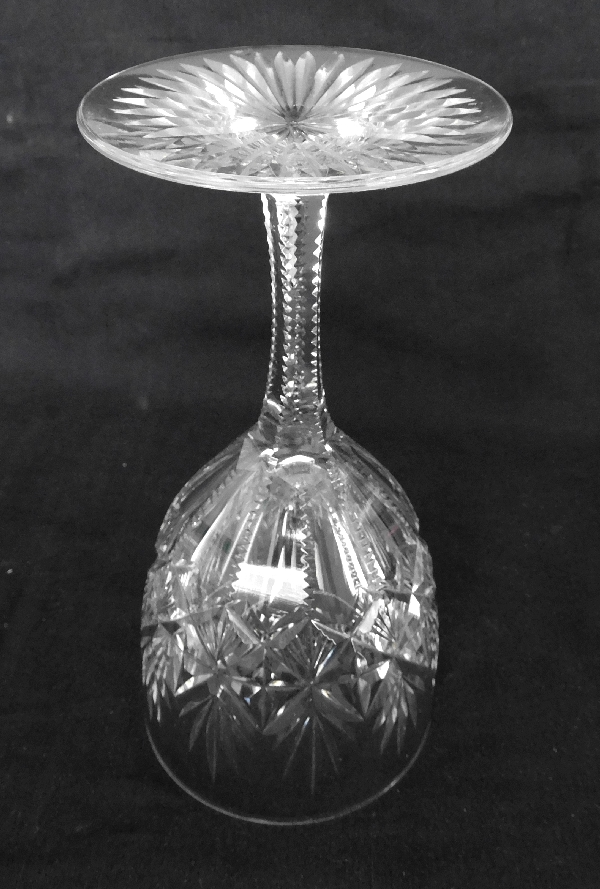 St Louis crystal wine glass, Gavarni pattern - 12.7cm