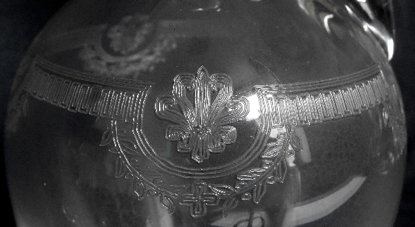 Carafe à eau / aiguière en cristal de Saint Louis, modèle Manon