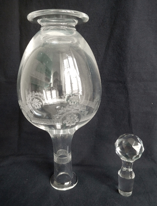 St Louis crystal wine decanter, Manon pattern