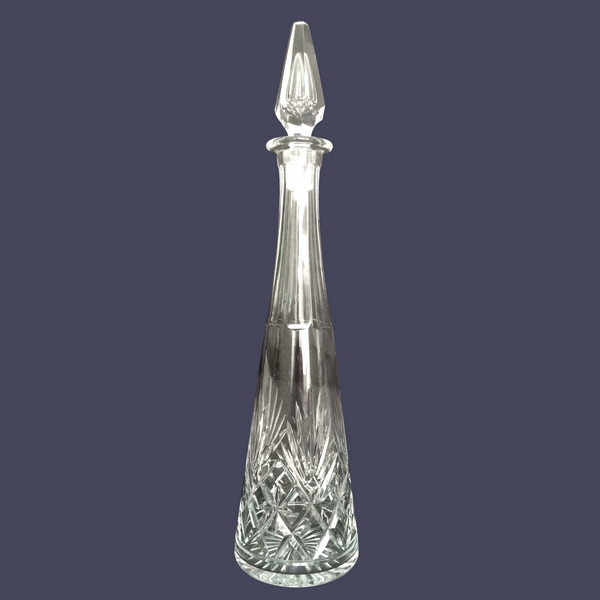 Carafe à liqueur en cristal de Saint Louis, modèle Massenet