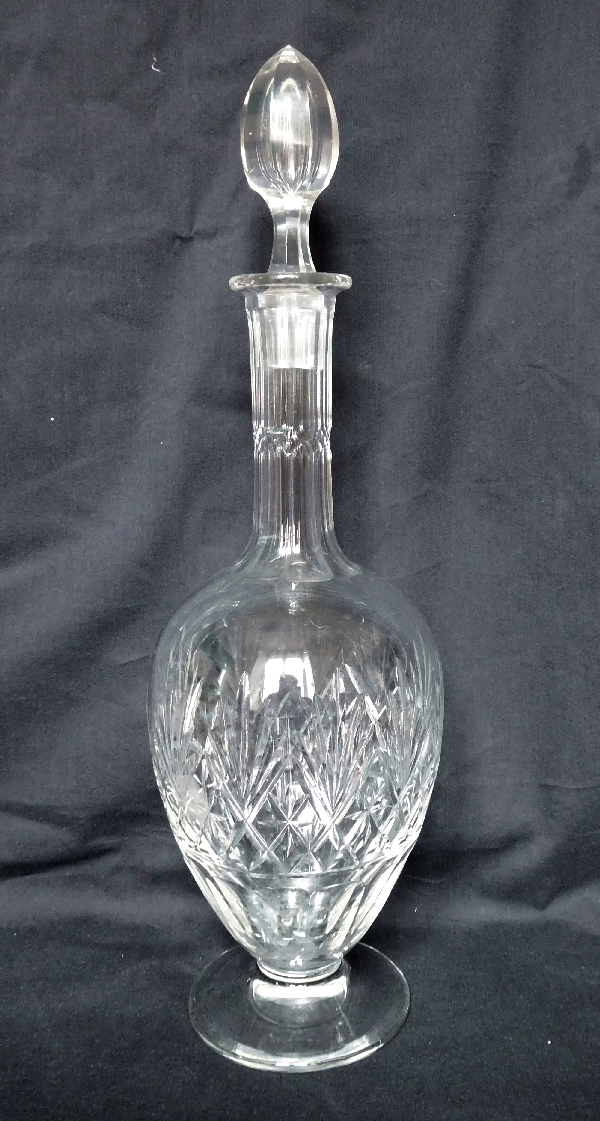 Carafe à vin en cristal de St Louis, modèle Massenet - 33,5cm