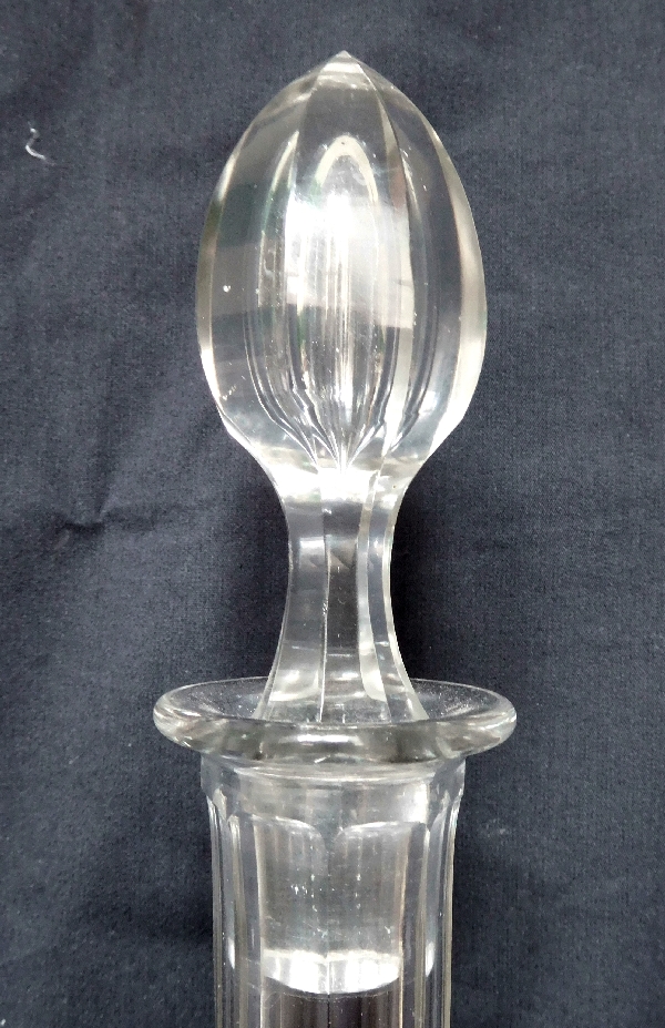 St Louis crystal wine decanter, Massenet pattern - 33.5cm