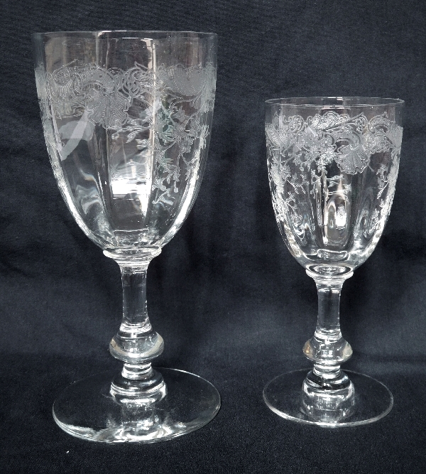 St Louis crystal liquor glass, Massenet pattern - 8.8cm