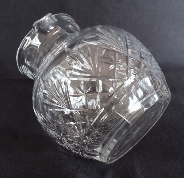 St Louis crystal wine decanter, Massenet pattern - signed