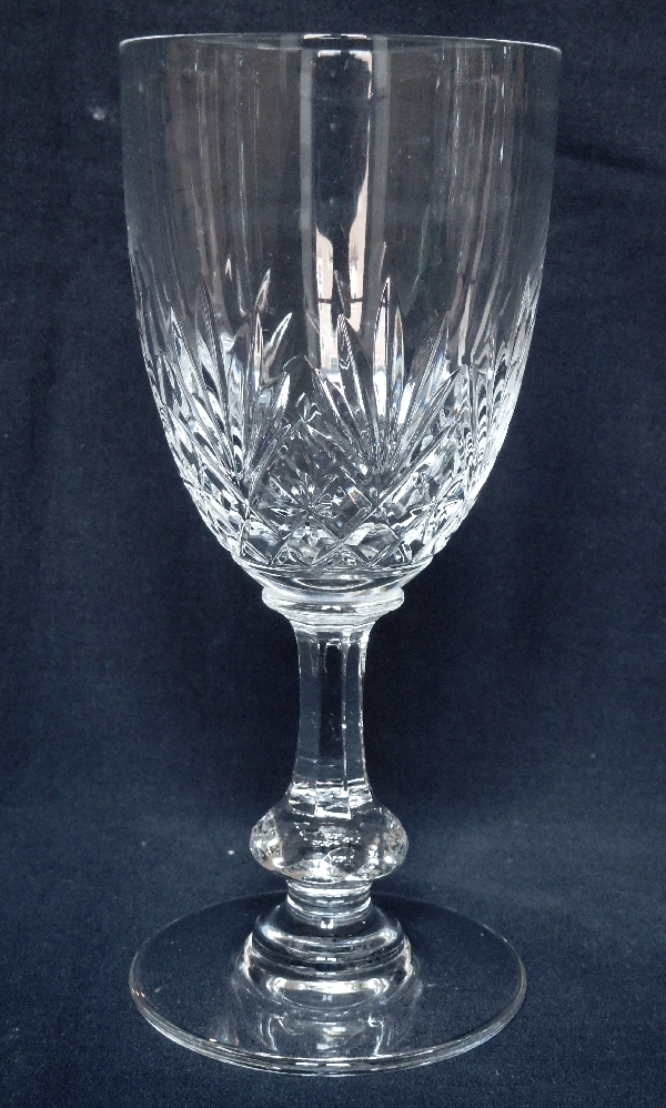 Verre à vin de bourgogne en cristal de St Louis, modèle Massenet - signé - 14,5cm