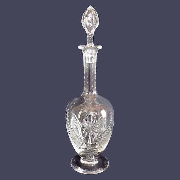 St Louis crystal wine decanter, Nelly pattern