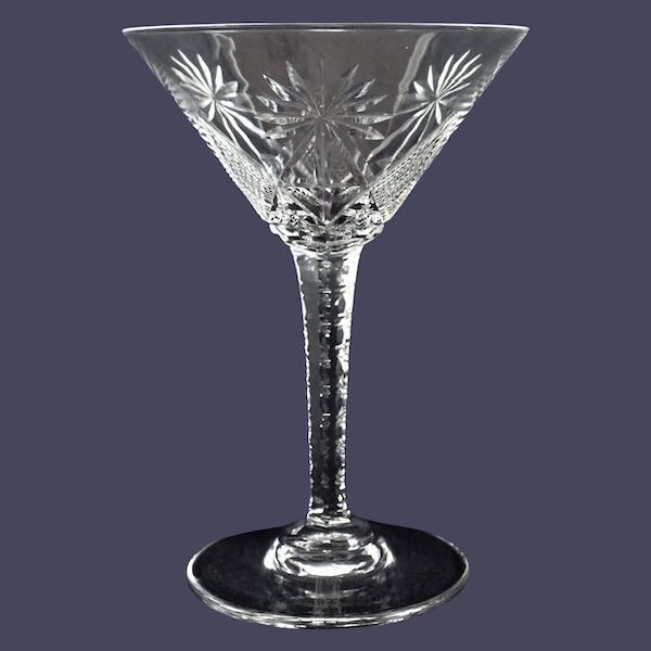 St Louis crystal champagne glass, Nelly pattern