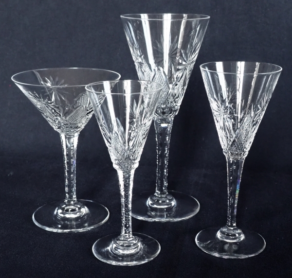 St Louis crystal champagne glass, Nelly pattern