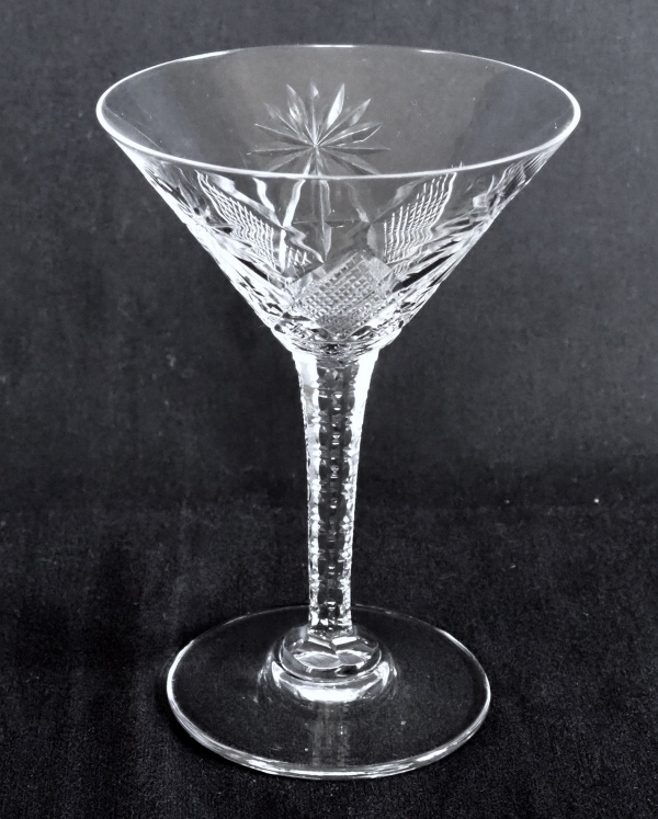 St Louis crystal champagne glass, Nelly pattern