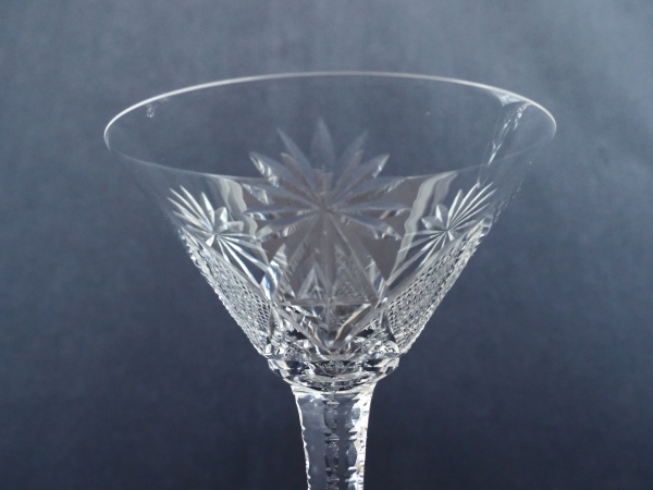 St Louis crystal champagne glass, Nelly pattern