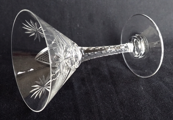 St Louis crystal champagne glass, Nelly pattern