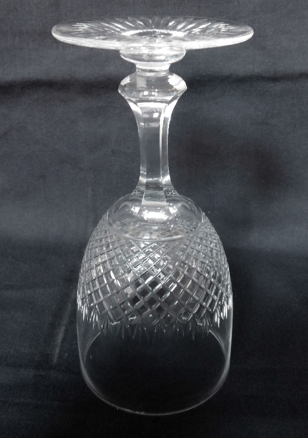 St Louis crystal wine glass, Ocean pattern - 12.5cm