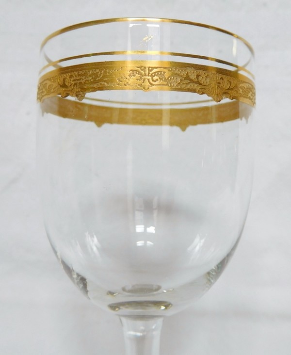 St Louis crystal wine glass, Roty pattern - 13cm