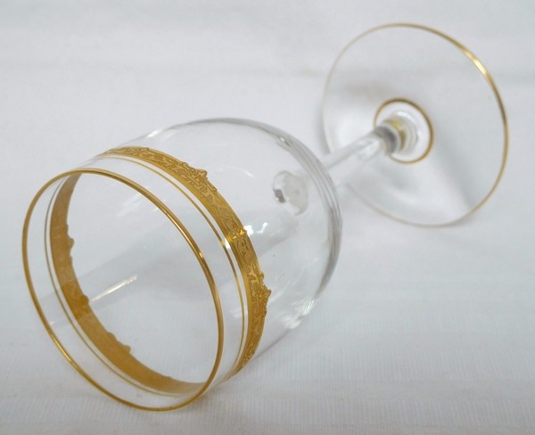 St Louis crystal wine glass, Roty pattern - 11cm