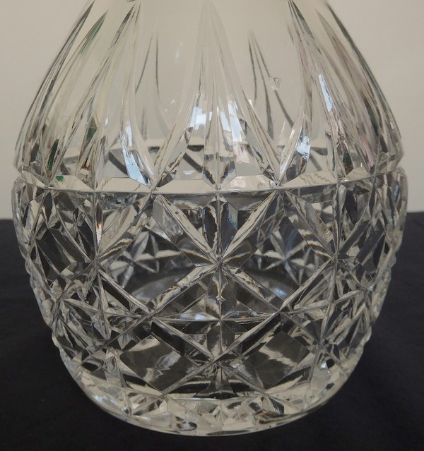 St Louis crystal wine decanter, Tarn pattern - signed - NEW