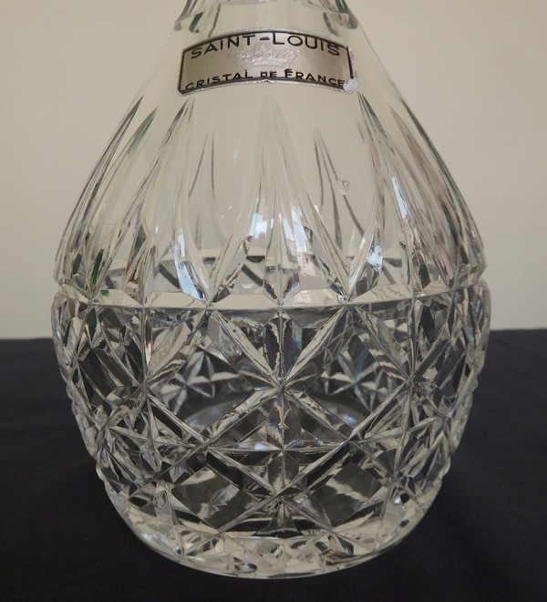 St Louis crystal wine decanter, Tarn pattern - signed - NEW