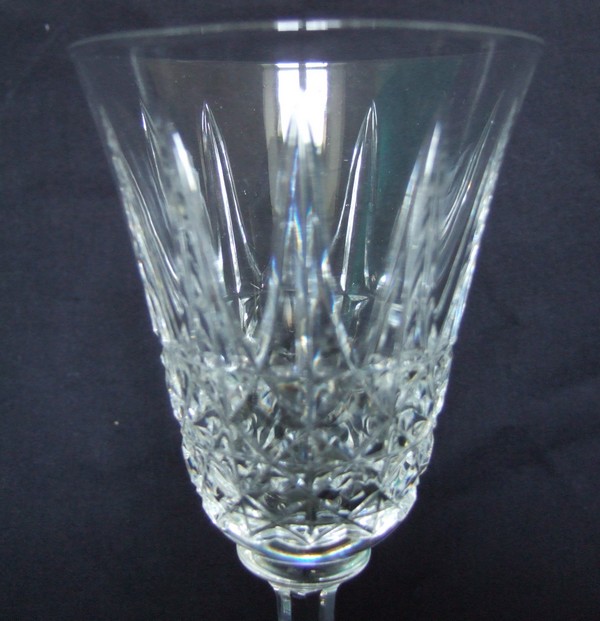 St Louis crystal wine glass, Tarn pattern - 14cm - signed